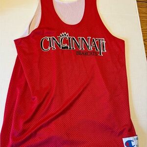 Champion Red Mesh 1992-93 Basketball Jersey Large